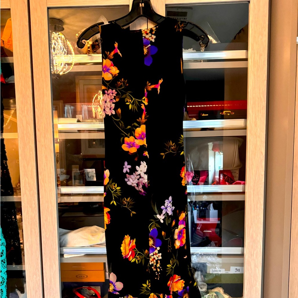 Asymmetrical multicolored dress
